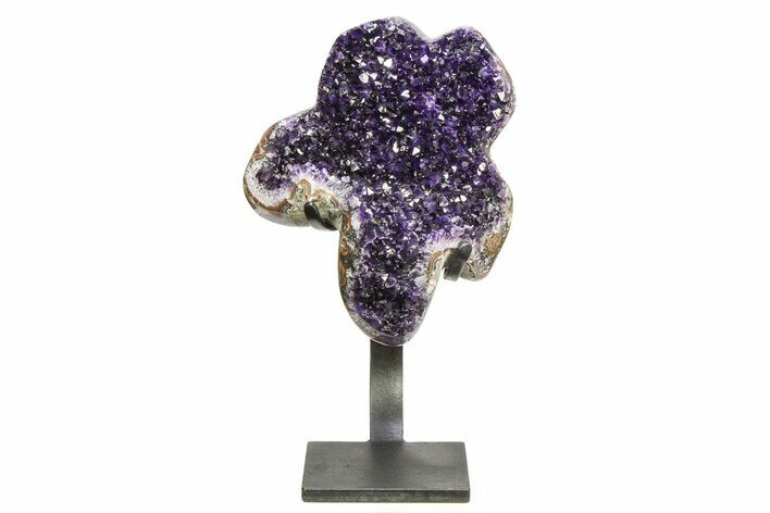 Amethyst Geode With Metal Stand - Uruguay #306901